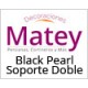 Cortinero decorativo Black Pearl Soporte Doble