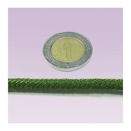 Cordon 6 mm liso verde 