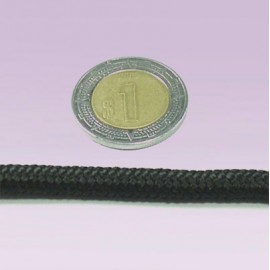 Cordon 8 mm liso negro
