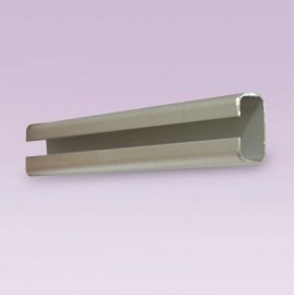 Riel cuadrado de aluminio 25 mm anodizado natural