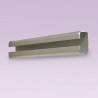 Riel cuadrado de aluminio 25 mm anodizado natural