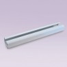Riel cuadrado de aluminio 26 mm blanco