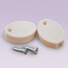 Tapón ovalado ivory