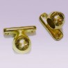 Soporte dorado corto lateral para tubo de 13 mm