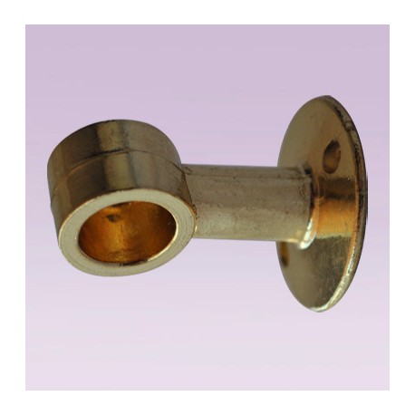Soporte dorado intermedio lateral para tubo de 13 mm