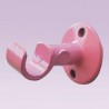 Soporte rosa intermedio central abierto para tubo de 13 mm