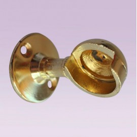 Soporte dorado corto derecho para tubo de 25 mm