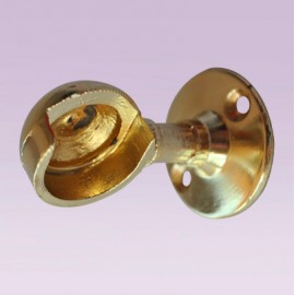 Soporte dorado corto izquierdo para tubo de 25 mm
