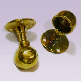 Soporte dorado corto lateral para tubo de 25 mm