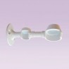 Soporte doble blanco derecho para tubo de 25x13 mm