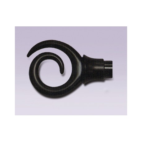 Cortinero de espiral ajustable con tubo de 15.7 mm