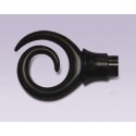 Cortinero de espiral ajustable con tubo de 15.7 mm