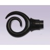 Cortinero de espiral ajustable con tubo de 15.7 mm