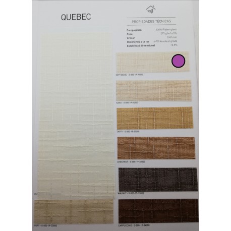 PERSIANA VERTICAL DE TELA QUEBEC IVORY.