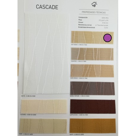 PERSIANA VERTICAL DE TELA CASCADE SOFT BEIGE.