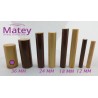 BASTON  DE MADERA 36 MM BARNIZ CLARO.
