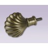 Cortinero ajustable de concha tipo forja con tubo de 20.7 mm