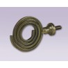 Cortinero ajustable de espiral tipo forja con tubo de 20.7 mm