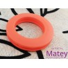 OJILLO PLASTICO GRANDE NARANJA MATE, INTERIOR 45 MM EXTERIOR 73 MM MARCA DM.