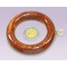 Argolla para baston de 1" barniz caoba 