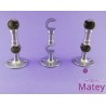 SOPORTE CAZUELA LADO DERECHO COLOR SATIN PARA DOS TUBOS DE 13 MM.