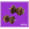 REMATE DE BOLA BARNIZ OSCURO PARA BASTON DE 19MM