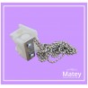 SISTEMA VERTICAL MIXTO CON CADENA EN COLOR BLANCO