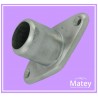BRIDA DE CAÑON LARGO DE ALUMINIO PARA TUBO DE UNA PULGADA EN ESCUADRA.