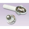Tapon de bellota plastico cromado para tubo de 13mm
