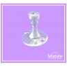 BASE ALUMINIO PARA CHAPETON CON TORNILLO 3/16.