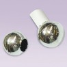 Tapon de esfera plastico cromado para tubo de 13 mm