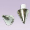 Tapon de punta plastico cromado para tubo de 13 mm