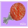 ESFERA CHICA DE VIDRIO ENJAMBRE NARANJA