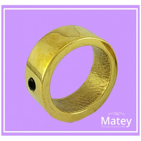 ANILLO CILINDRO CON PERNO EN BRONCE PULIDO