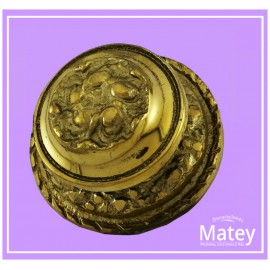 CHAPETÓN 2 MAYA POSTE RECTO EN BRONCE PULIDO