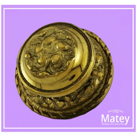 CHAPETÓN MAYA POSTE RECTO EN BRONCE PULIDO