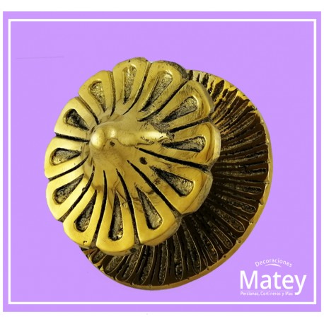 CHAPETÓN LUCERO POSTE RECTO EN BRONCE PULIDO