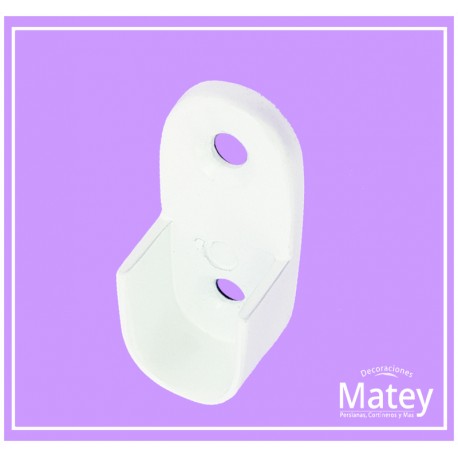 BRIDA OVAL PARA TUBO DE CLOSET COLOR BLANCO