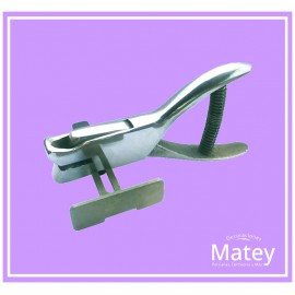 PINZA PERFORADORA PARA TROQUEL INFERIOR TIPO LLAVE PARA PERSIANA VERTICAL COLOR METÁLICO