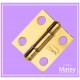 BISAGRA RECTANGULAR COLOR DORADO