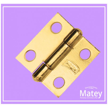 BISAGRA RECTANGULAR COLOR DORADO