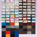 Muestrario de colores para cortinero puntas finales, chapetones
