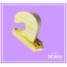 MÉNSULA PARA TECHO  ABIERTA CON ZOCLO PARA BASTÓN DE 38MM