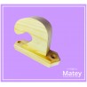 MÉNSULA  PARA TECHO  ABIERTA  CON ZOCLO PARA BASTÓN DE 38MM