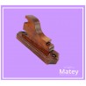 MÉNSULA PARA OJILLO ABIERTA CON ZOCLO PARA BASTÓN DE 13MM X 13MM