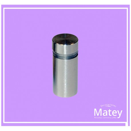 CHAPETÓN PARA CRISTAL DE ACERO INOXIDABLE N.2301