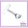 SOPORTE BLANCO LARGO TIPO CAZUELA DERECHO PARA TUBO DE 13MM 