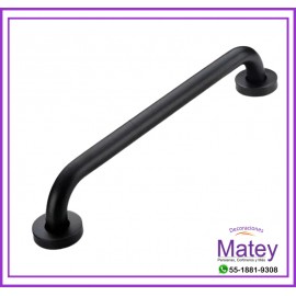 PASAMANOS NEGRO MATE DE 25MM DE 50CM SIN ANTIDESLIZANTE