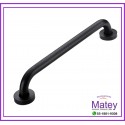 PASAMANOS NEGRO MATE DE 25MM DE 50CM SIN ANTIDESLIZANTE