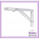 MENSULA DE REPISA PLEGABLE DE 35CM X 17CM DE ACERO COLOR BLANCO